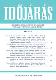 IDŐJÁRÁS a HungaroMet Nonprofit Zrt. angol nyelvű folyóirata »